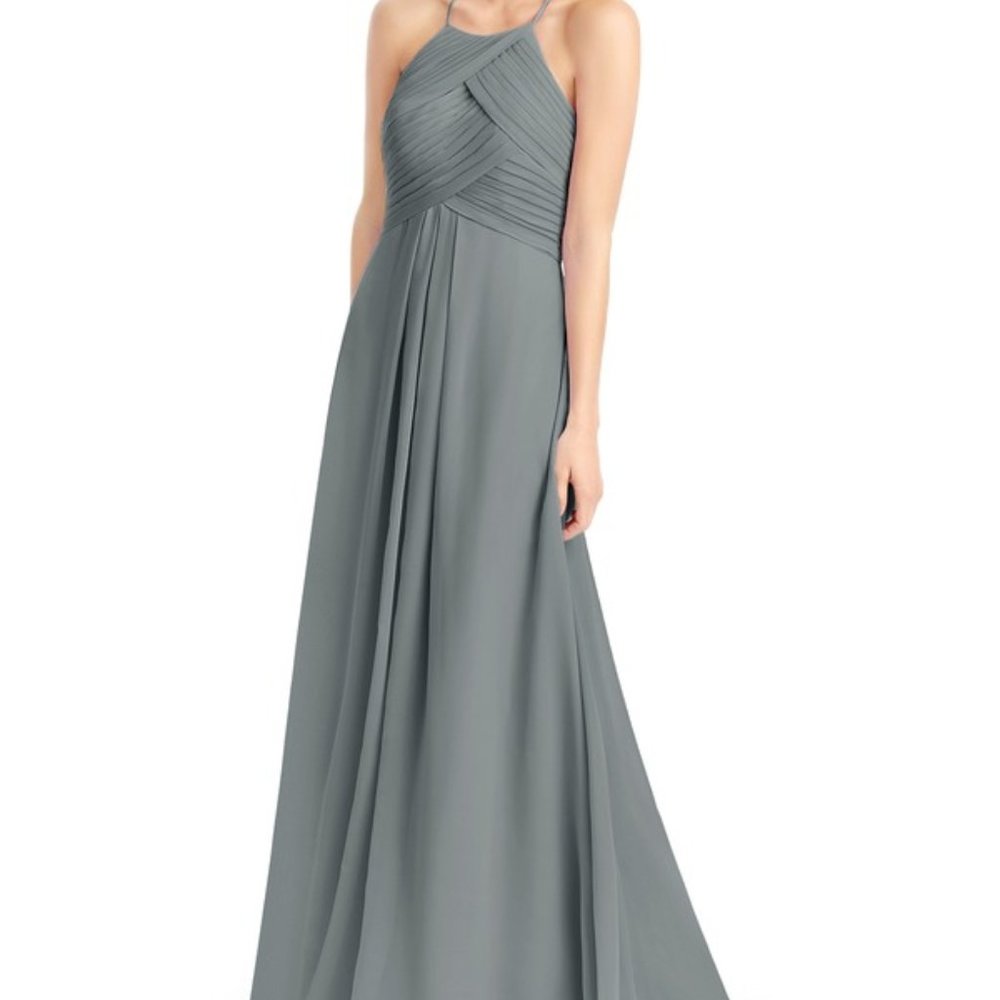 AZAZIE Ginger Bridesmaid Dress - Steel Gray